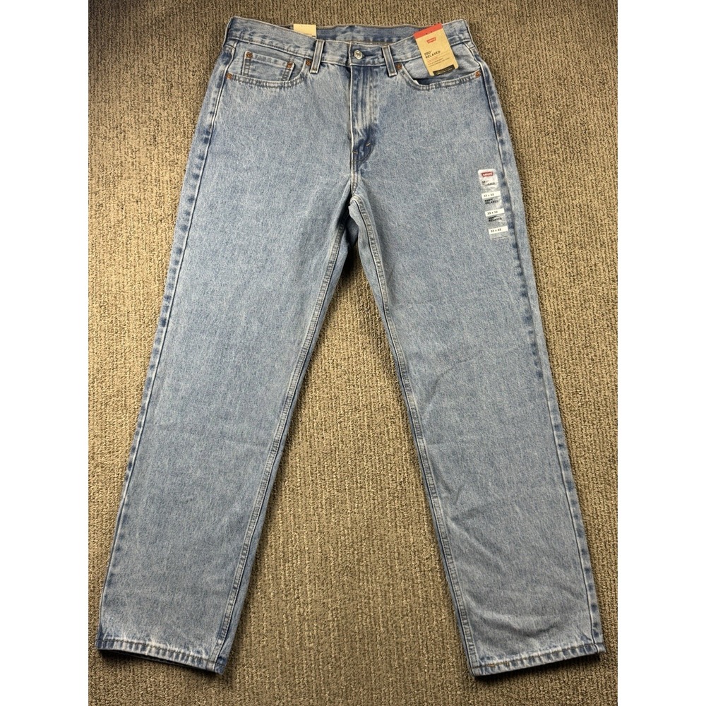 Levis Mens 33x32 Relaxed Fit Jeans Zip Fly Denim 100% Cotton